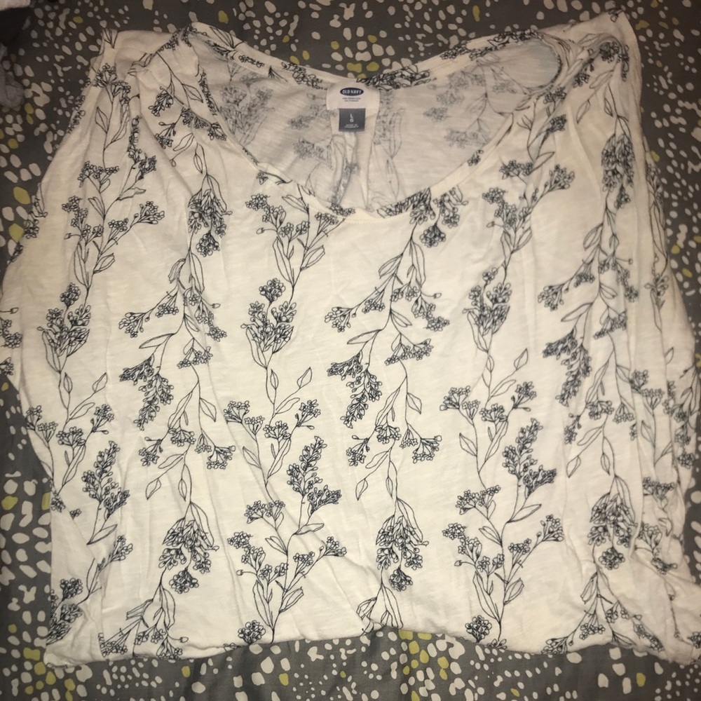 Sleeveless print top Size L